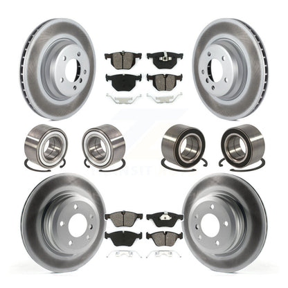 Kit de rotor et de plaquettes de frein à disque revêtus de roulement avant et arrière (10 pièces) pour BMW 335x 2007