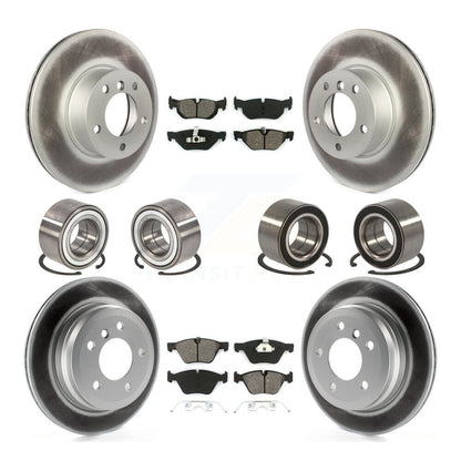 Kit de rotors et plaquettes de frein à disque revêtus de roulements avant et arrière (10 pièces) pour BMW 328xi