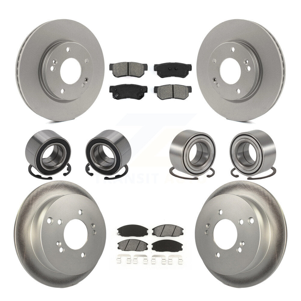 Kit de rotors et plaquettes de frein à roulement avant et arrière (10 pièces) pour Hyundai Santa Fe 4W