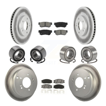Kit de rotors et plaquettes de frein à roulement avant et arrière (10 pièces) pour Hyundai Santa Fe 4W