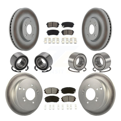 Kit de plaquettes de Rotor de frein à disque revêtu de roulement avant et arrière (10 pièces) pour Hyundai Tucson Ki
