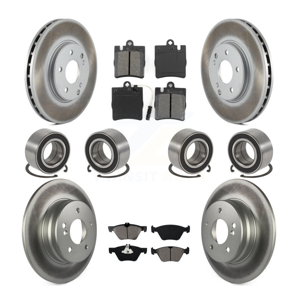Kit de plaquettes de Rotor de frein à disque revêtu de roulement avant et arrière (10 pièces) pour Mercedes-Benz E32