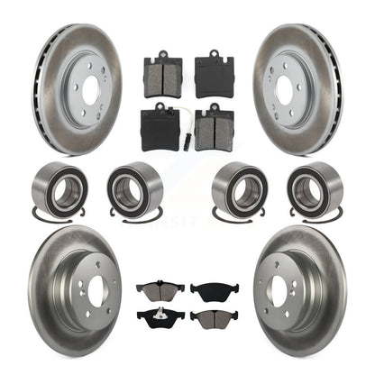 Kit de plaquettes de Rotor de frein à disque revêtu de roulement avant et arrière (10 pièces) pour Mercedes-Benz E32