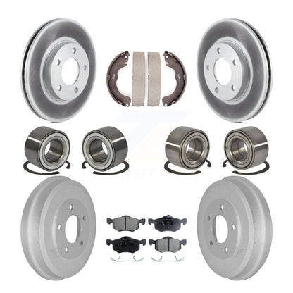 Kit de patins de rotor de frein enduits de roulements avant et arrière (10 pièces) pour Ford Escape Mazd