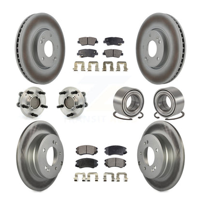 Kit de plaquettes de Rotor de frein à disque revêtu de roulement de moyeu avant et arrière (10 pièces) pour Hyundai Sonat