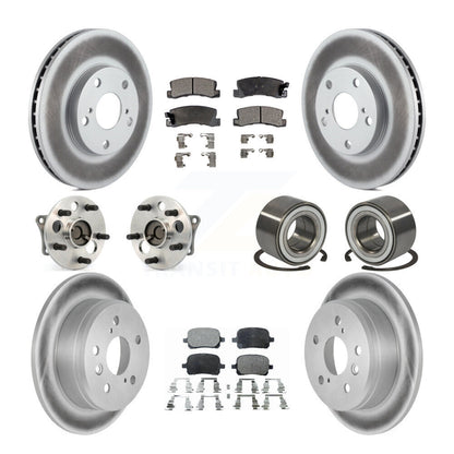 Kit de plaquettes de Rotor de frein revêtues de roulement de moyeu avant et arrière (10 pièces) pour Toyota Camry Solar