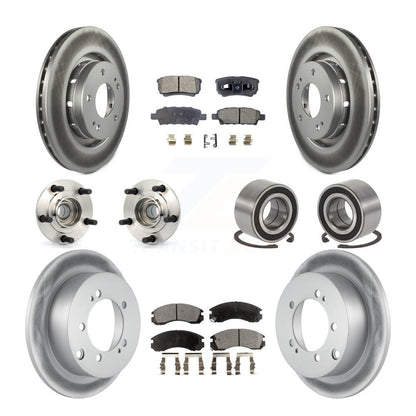 Kit de plaquettes de rotor de frein, roulement de moyeu avant et arrière (10 pièces) pour Mitsubishi Outlande