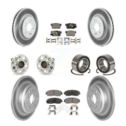 Kit de plaquettes de Rotor de frein revêtues de roulement de moyeu avant et arrière (10 pièces) pour Honda Crosstour FW