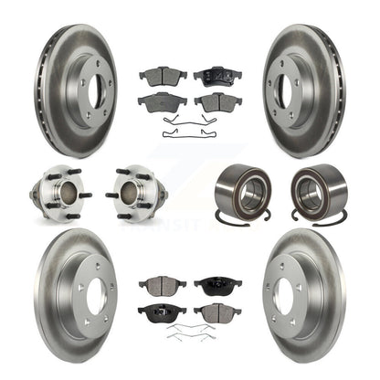 Kit de plaquettes de Rotor de frein, roulement de moyeu avant et arrière (10 pièces), pour Mazda 3 à partir de 01 05