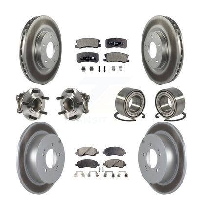 Kit de plaquettes de rotor de frein, roulement de moyeu avant et arrière (10 pièces) pour Mitsubishi Outlande