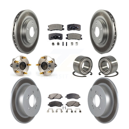 Kit de plaquettes de rotor de frein, roulement de moyeu avant et arrière (10 pièces) pour Mitsubishi Outlande