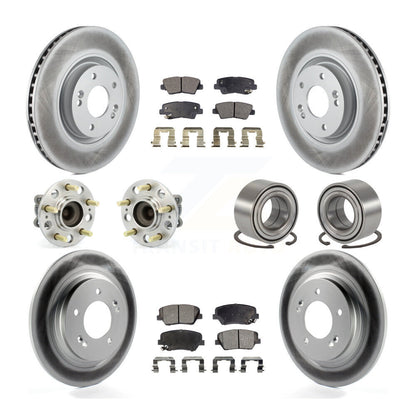 Kit de plaquettes de Rotor de frein, roulement de moyeu avant et arrière (10 pièces) pour Hyundai Azera Limite