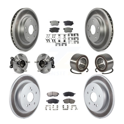 Kit de plaquettes de rotor de frein, roulement de moyeu avant et arrière (10 pièces) pour Suzuki SX4 FW 08-13