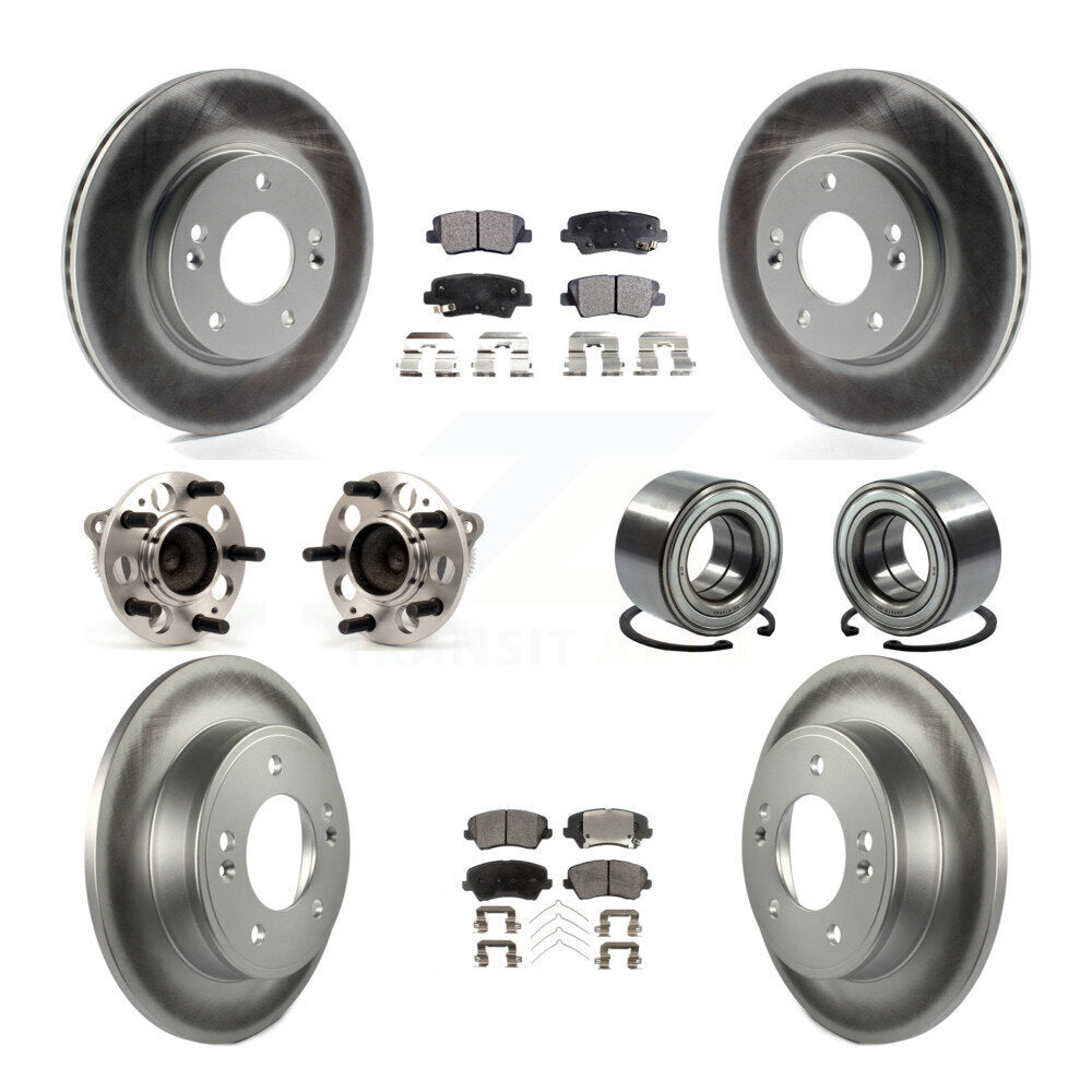 Kit de plaquettes de rotor de frein, roulement de moyeu avant et arrière (10 pièces), pour Kia Forte Hyundai G