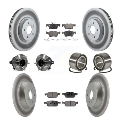 Kit de plaquettes de Rotor de frein revêtues de roulement de moyeu avant et arrière (10 pièces) pour Ford Escape Lincol