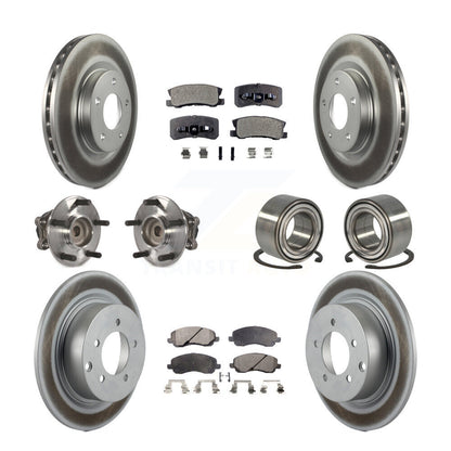 Kit de plaquettes de Rotor de frein, roulement de moyeu avant et arrière (10 pièces) pour Mitsubishi RVR FW 12