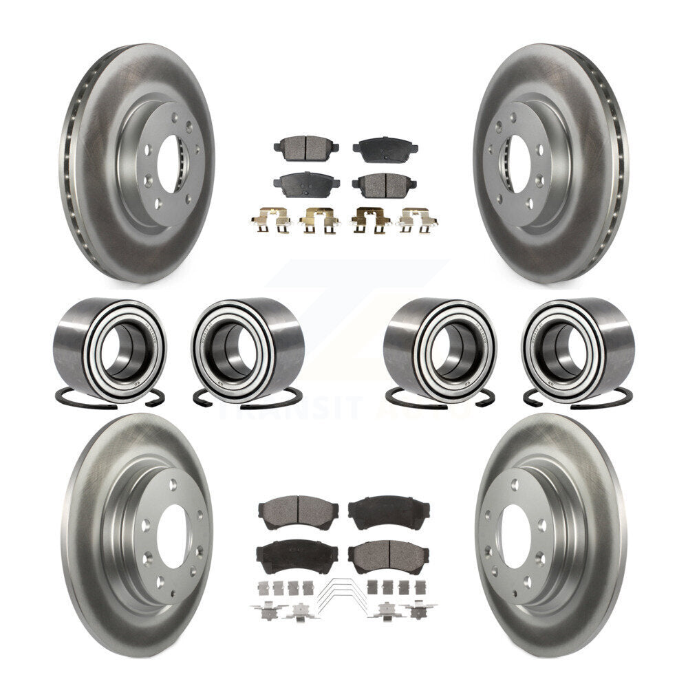 Kit de plaquettes de Rotor de frein revêtues de roulements avant et arrière (10 pièces) pour Ford Fusion Lincoln MK