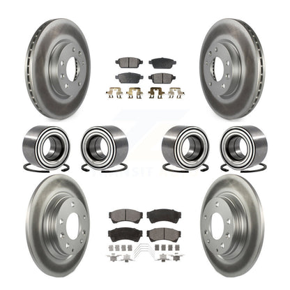 Kit de plaquettes de Rotor de frein revêtues de roulements avant et arrière (10 pièces) pour Ford Fusion Lincoln MK