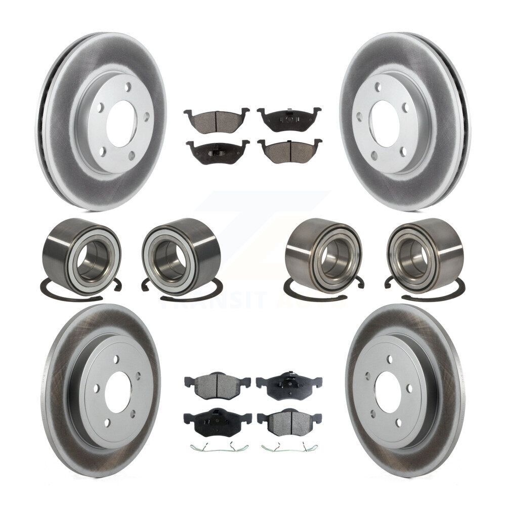 Kit de plaquettes de Rotor de frein, roulement avant et arrière (10 pièces), pour Ford Escape Mazda Tribut