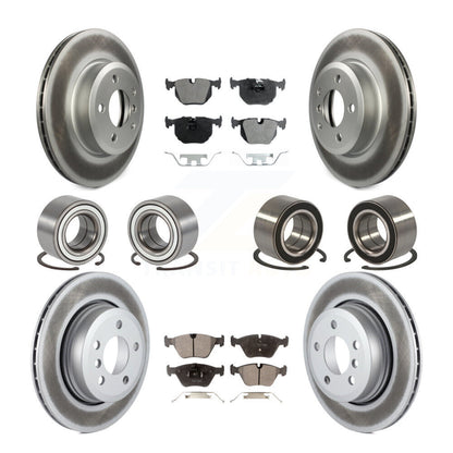 Kit de rotors et plaquettes de frein à disque revêtus de roulement avant et arrière (10 pièces) pour BMW X2 de 2004 à 2010