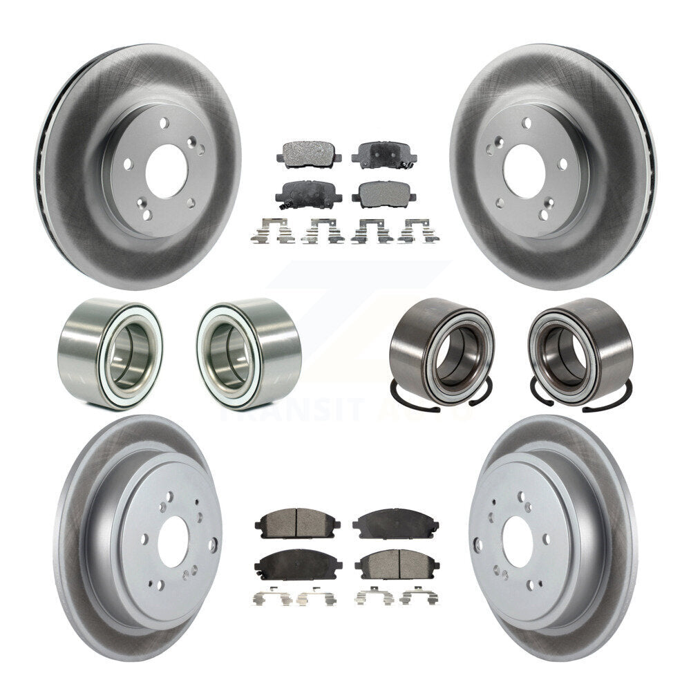 Kit de rotor et de plaquettes de frein à roulement avant et arrière (10 pièces) pour Acura MD 2003 – 2006
