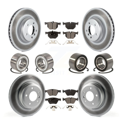 Kit de rotor et de plaquettes de frein à disque revêtus de roulement avant et arrière (10 pièces) pour BMW 335x 2007
