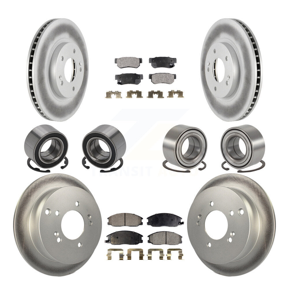Kit de rotors et plaquettes de frein à roulement avant et arrière (10 pièces) pour Hyundai Santa Fe 4W