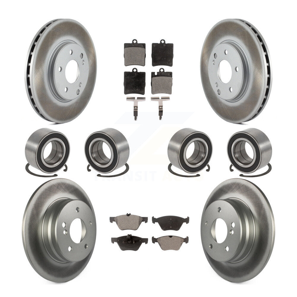 Kit de plaquettes de Rotor de frein à disque revêtu de roulement avant et arrière (10 pièces) pour Mercedes-Benz E32