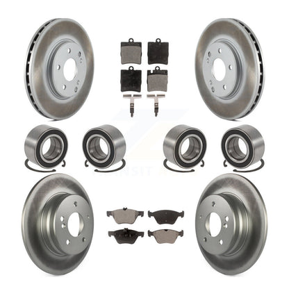Kit de plaquettes de Rotor de frein à disque revêtu de roulement avant et arrière (10 pièces) pour Mercedes-Benz E32