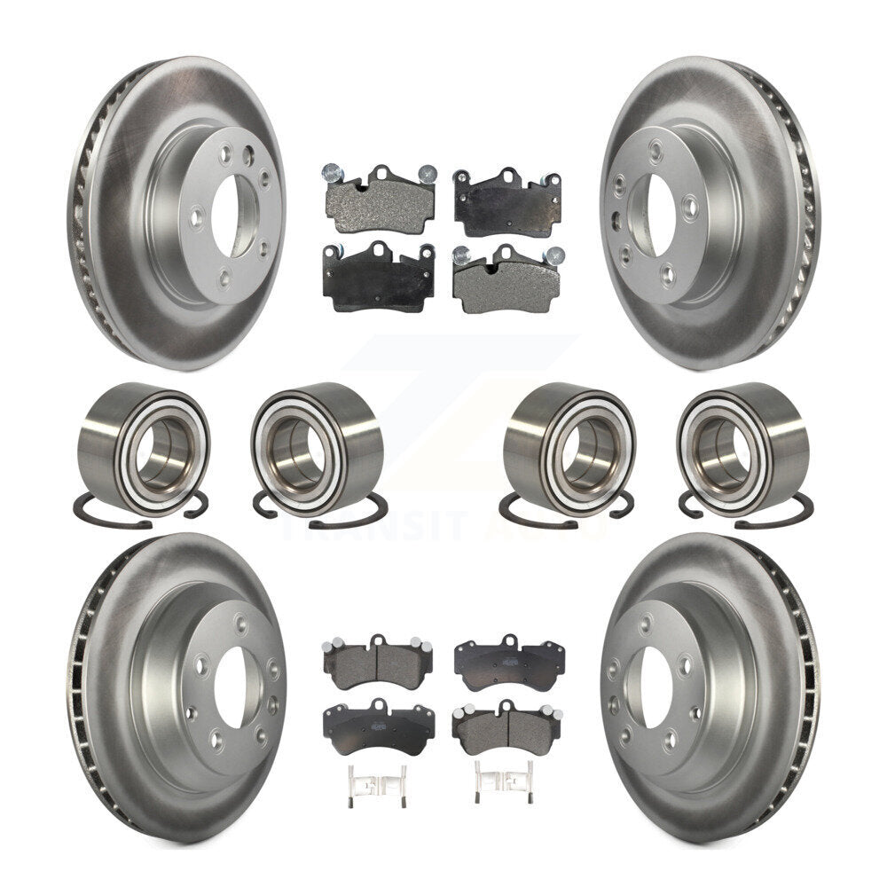 Kit de plaquettes de Rotor de frein à disque revêtu de roulement avant et arrière (10 pièces) pour Volkswagen Touare
