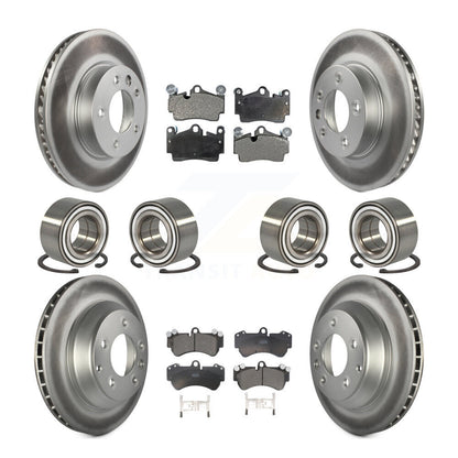 Kit de plaquettes de Rotor de frein à disque revêtu de roulement avant et arrière (10 pièces) pour Volkswagen Touare