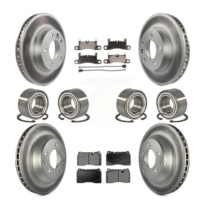 Kit de plaquettes de Rotor de frein à disque revêtu de roulement avant et arrière (10 pièces) pour Volkswagen Touare
