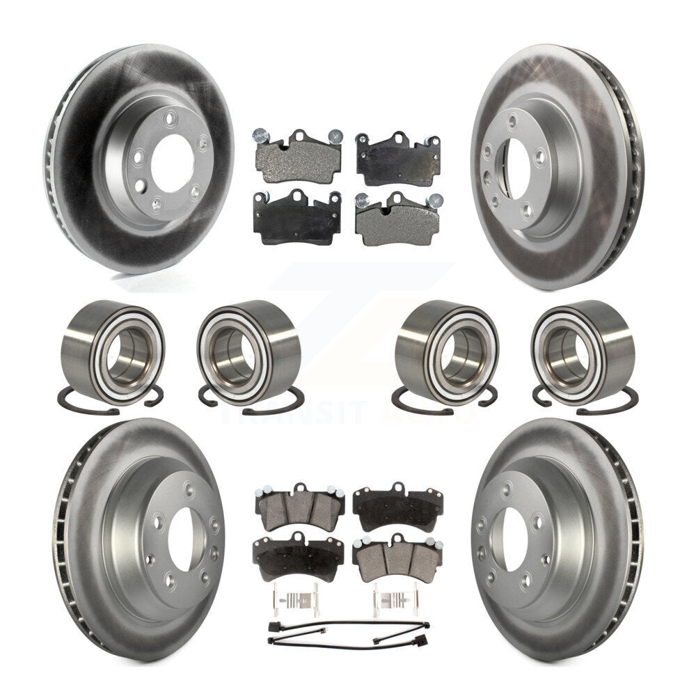 Kit de plaquettes de Rotor de frein à disque revêtu de roulement avant et arrière (10 pièces) pour Audi Q7 volkswagen