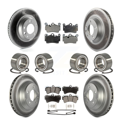Kit de plaquettes de Rotor de frein à disque revêtu de roulement avant et arrière (10 pièces) pour Audi Q7 volkswagen