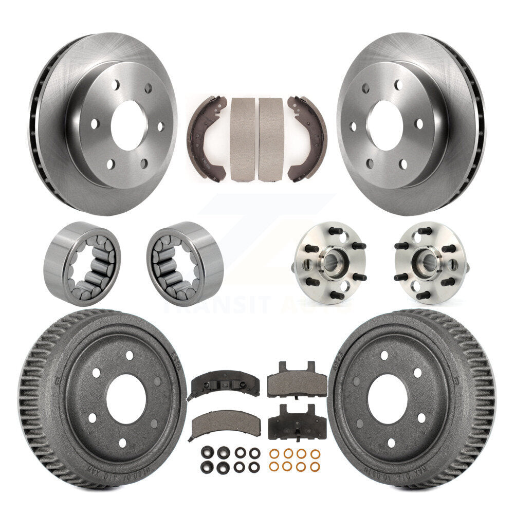 Kit de chaussures de plaquettes de Rotor de frein, roulement de moyeu avant et arrière (10 pièces) pour Chevrolet Blazer 4W