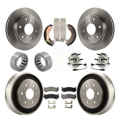 Kit de Rotor de frein et de patins de roulement de moyeu avant et arrière, pour Chevrolet Silverado 150