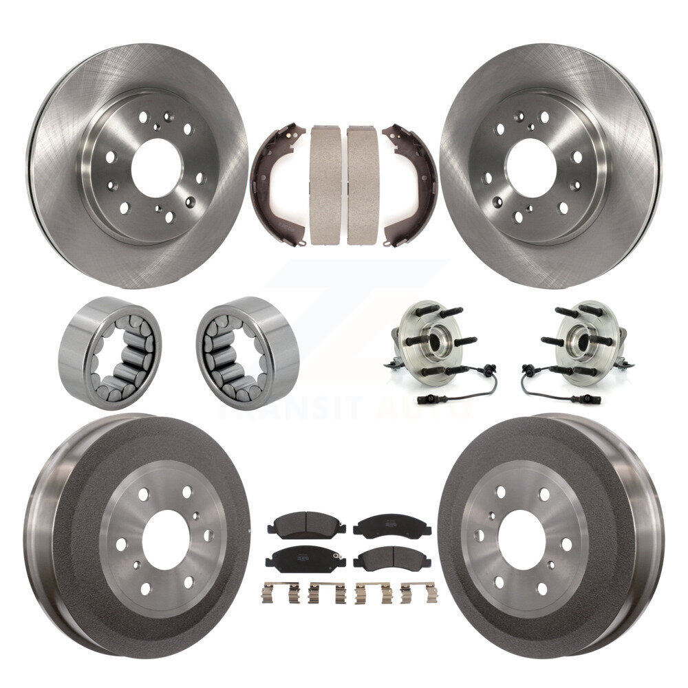 Kit de patins de rotor de frein à disque, roulement de moyeu avant et arrière (10 pièces) pour GMC Sierra 150