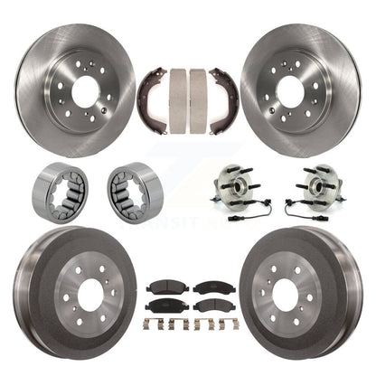 Kit de patins de rotor de frein à disque, roulement de moyeu avant et arrière (10 pièces) pour GMC Sierra 150