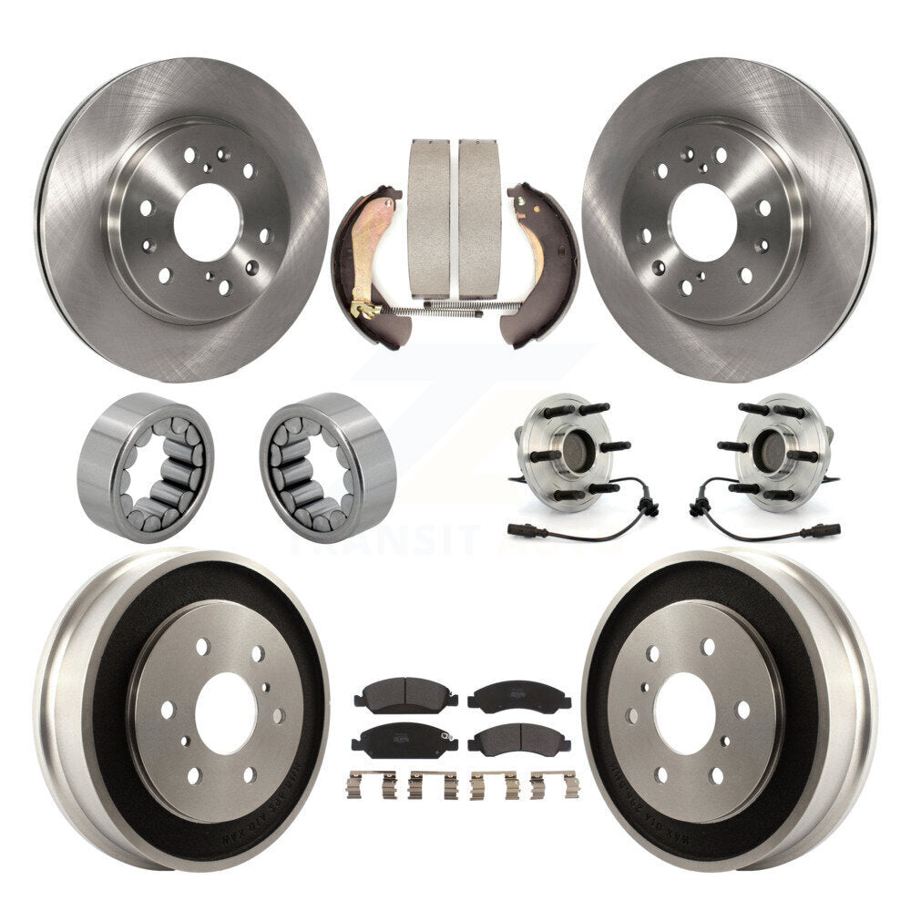 Kit de Rotor de frein et de patins de roulement de moyeu avant et arrière (10 pièces) pour Chevrolet Silverad
