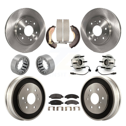Kit de Rotor de frein et de patins de roulement de moyeu avant et arrière (10 pièces) pour Chevrolet Silverad