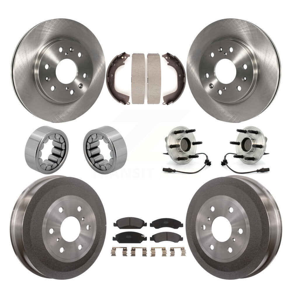 Kit de Rotor de frein et de patins de roulement de moyeu avant et arrière (10 pièces) pour GMC Sierra 1500 RW