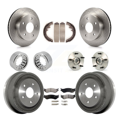 Kit de Rotor de frein à disque et de patins de roulement de moyeu avant et arrière (10 pièces) pour Dodge Ram 150