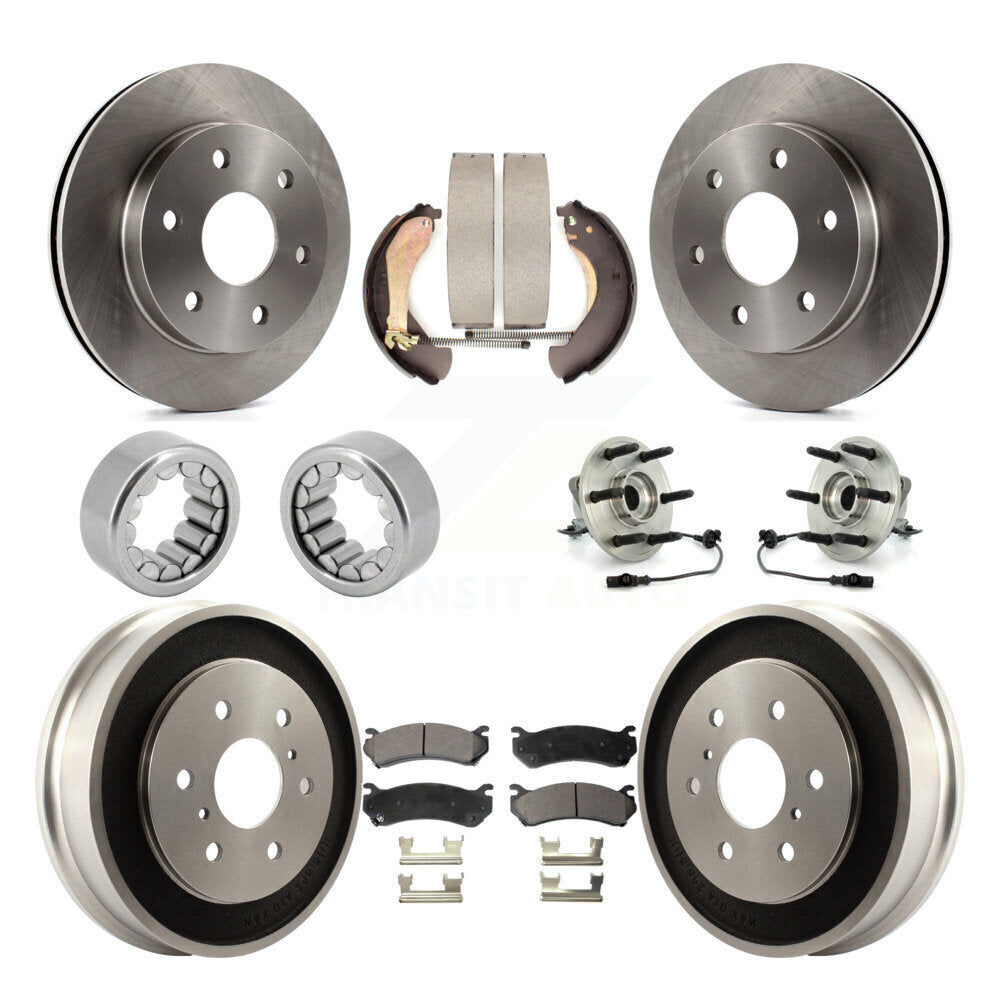 Kit de Rotor de frein et de patins de roulement de moyeu avant et arrière, pour Chevrolet Silverado 150