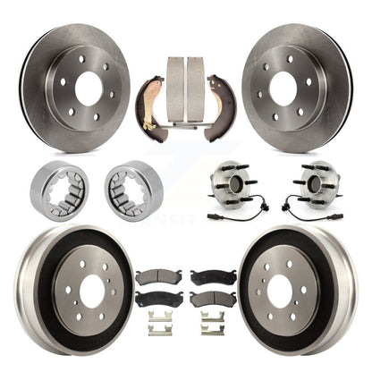 Kit de Rotor de frein et de patins de roulement de moyeu avant et arrière, pour Chevrolet Silverado 150
