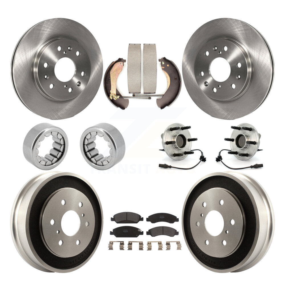 Kit de Rotor de frein et de patins de roulement de moyeu avant et arrière (10 pièces) pour Chevrolet Silverad