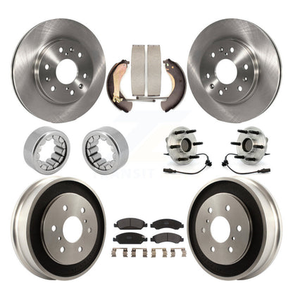 Kit de Rotor de frein et de patins de roulement de moyeu avant et arrière (10 pièces) pour Chevrolet Silverad