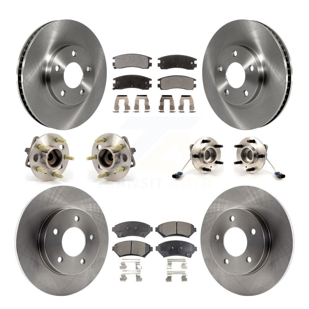 Kit de Rotor et de plaquettes de frein, roulement de moyeu avant et arrière (10 pièces) pour Buick Park Avenue Auror