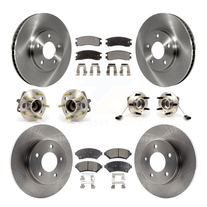 Kit de Rotor et de plaquettes de frein, roulement de moyeu avant et arrière (10 pièces) pour Buick Park Avenue Auror