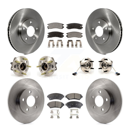 Kit de plaquettes de Rotor de frein, roulement de moyeu avant et arrière (10 pièces) pour Buick Park Avenue Cadilla