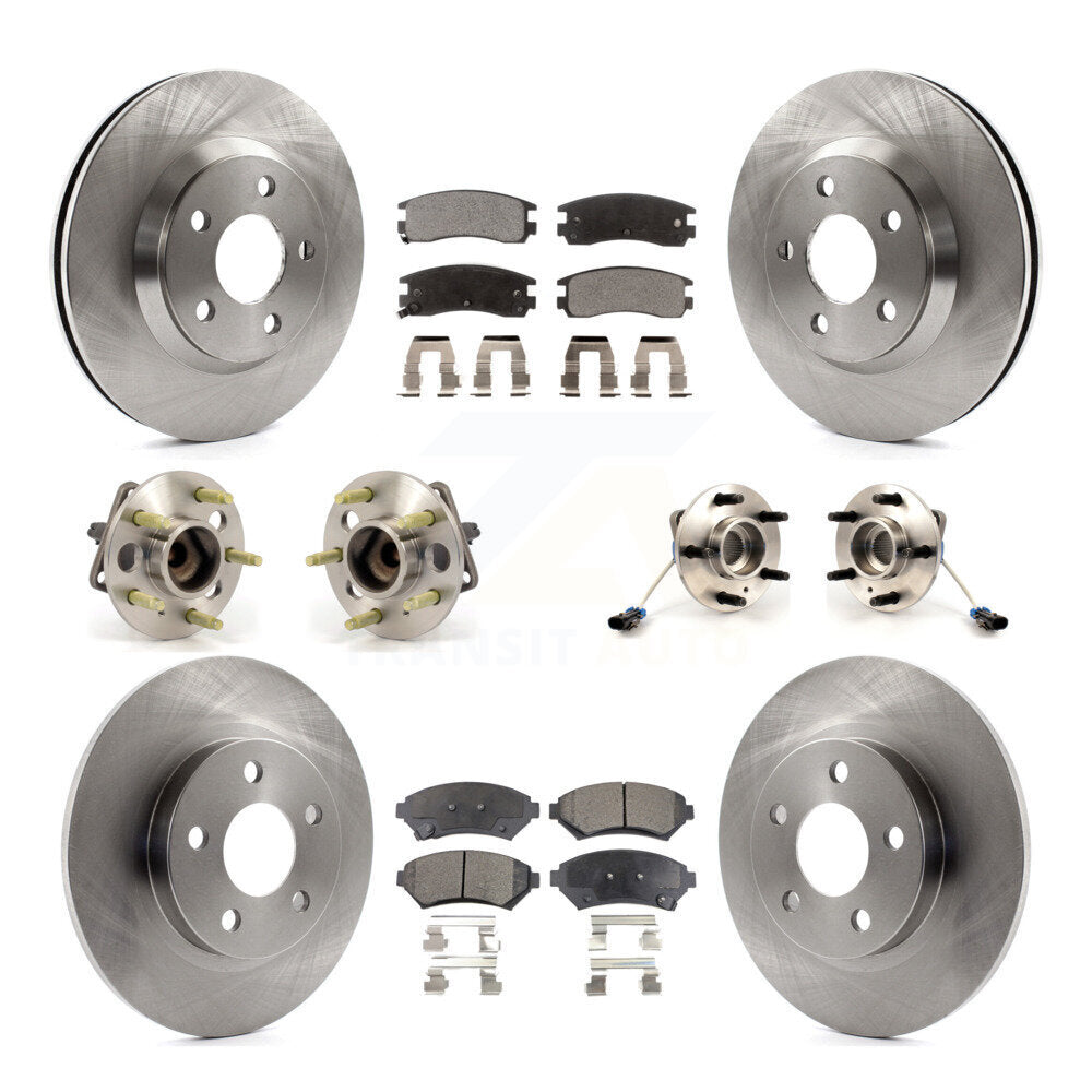 Kit de plaquettes de Rotor de frein, roulement de moyeu avant et arrière (10 pièces) pour Buick Park Avenue Ultr 05